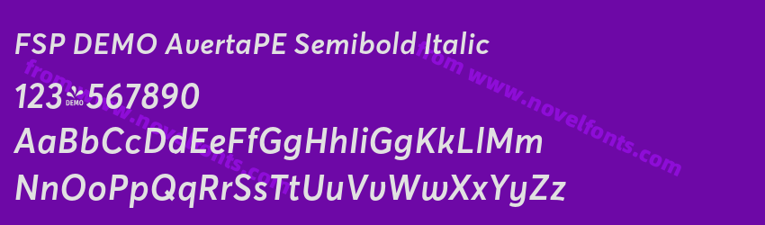 FSP DEMO AvertaPE Semibold ItalicPreview FSP DEMO AvertaPE Semibold ItalicPreview