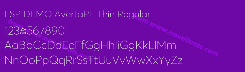 FSP DEMO AvertaPE Thin RegularPreview FSP DEMO AvertaPE Thin RegularPreview