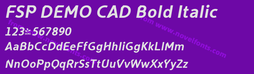 FSP DEMO CAD Bold ItalicPreview