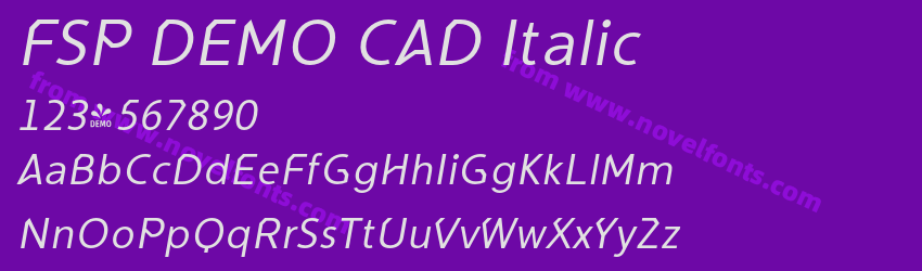 FSP DEMO CAD ItalicPreview FSP DEMO CAD ItalicPreview