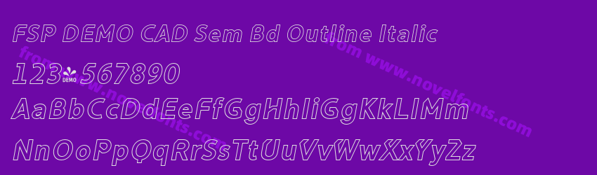 FSP DEMO CAD Sem Bd Outline ItalicPreview FSP DEMO CAD Sem Bd Outline ItalicPreview