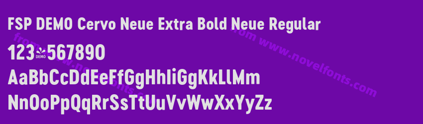 FSP DEMO Cervo Neue Extra Bold Neue RegularPreview