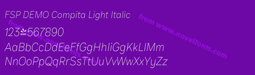 FSP DEMO Compita Light ItalicPreview FSP DEMO Compita Light ItalicPreview