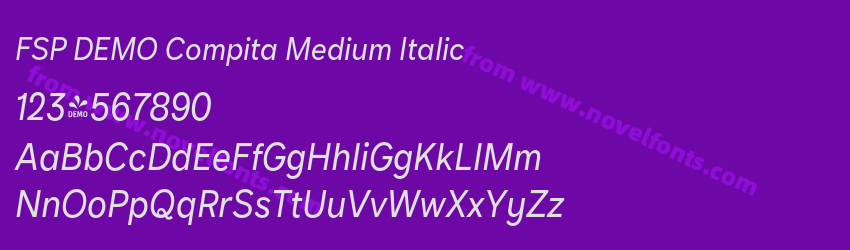 FSP DEMO Compita Medium ItalicPreview FSP DEMO Compita Medium ItalicPreview