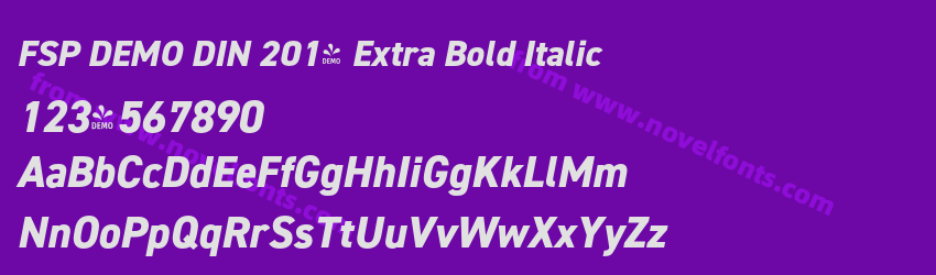 FSP DEMO DIN 2014 Extra Bold ItalicPreview FSP DEMO DIN 2014 Extra Bold ItalicPreview