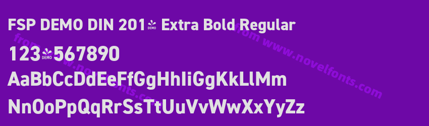FSP DEMO DIN 2014 Extra Bold RegularPreview FSP DEMO DIN 2014 Extra Bold RegularPreview