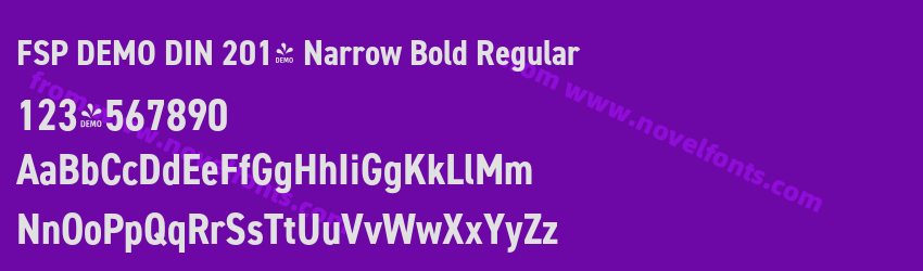 FSP DEMO DIN 2014 Narrow Bold RegularPreview FSP DEMO DIN 2014 Narrow Bold RegularPreview
