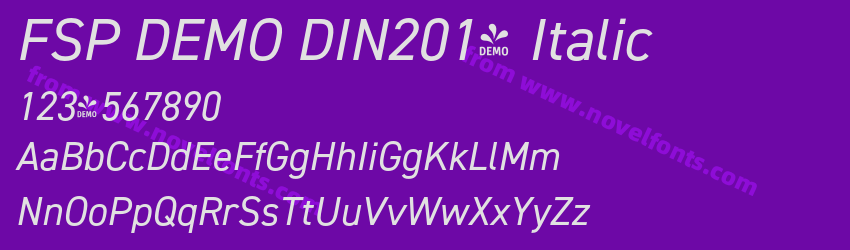 FSP DEMO DIN2014 ItalicPreview