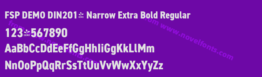 FSP DEMO DIN2014 Narrow Extra Bold RegularPreview FSP DEMO DIN2014 Narrow Extra Bold RegularPreview