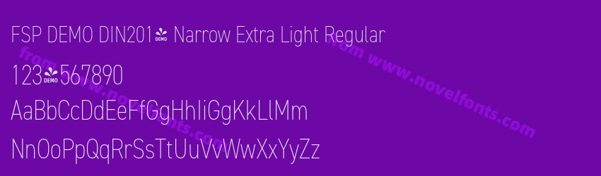 FSP DEMO DIN2014 Narrow Extra Light RegularPreview FSP DEMO DIN2014 Narrow Extra Light RegularPreview