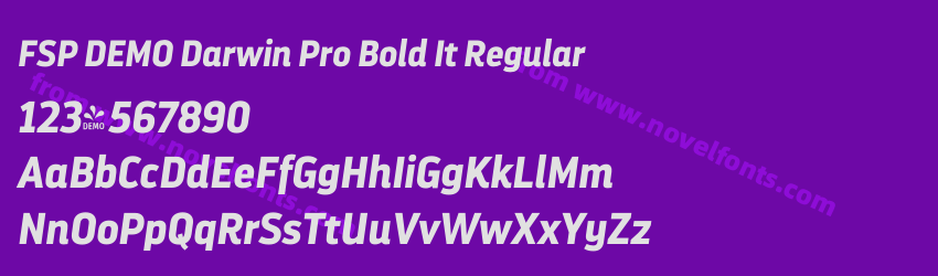 FSP DEMO Darwin Pro Bold It RegularPreview FSP DEMO Darwin Pro Bold It RegularPreview