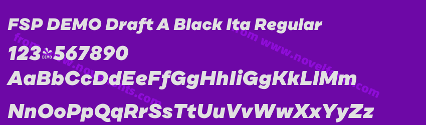 FSP DEMO Draft A Black Ita RegularPreview FSP DEMO Draft A Black Ita RegularPreview