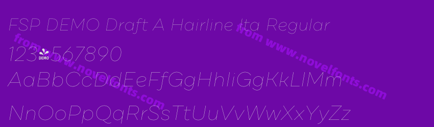 FSP DEMO Draft A Hairline Ita RegularPreview FSP DEMO Draft A Hairline Ita RegularPreview