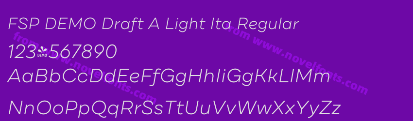 FSP DEMO Draft A Light Ita RegularPreview FSP DEMO Draft A Light Ita RegularPreview