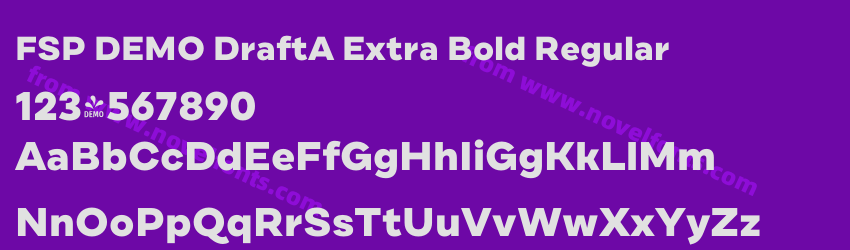 FSP DEMO DraftA Extra Bold RegularPreview FSP DEMO DraftA Extra Bold RegularPreview