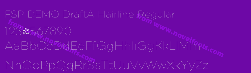 FSP DEMO DraftA Hairline RegularPreview FSP DEMO DraftA Hairline RegularPreview