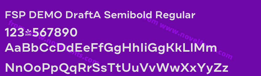 FSP DEMO DraftA Semibold RegularPreview FSP DEMO DraftA Semibold RegularPreview