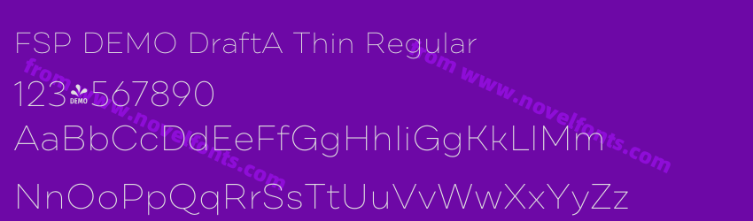 FSP DEMO DraftA Thin RegularPreview FSP DEMO DraftA Thin RegularPreview