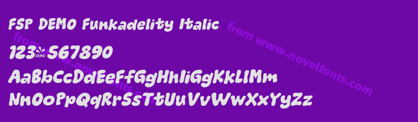 FSP DEMO Funkadelity ItalicPreview FSP DEMO Funkadelity ItalicPreview