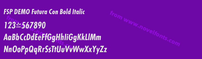 FSP DEMO Futura Con Bold ItalicPreview FSP DEMO Futura Con Bold ItalicPreview