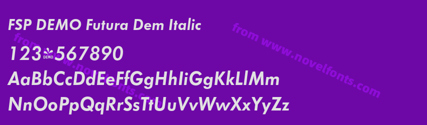 FSP DEMO Futura Dem ItalicPreview FSP DEMO Futura Dem ItalicPreview
