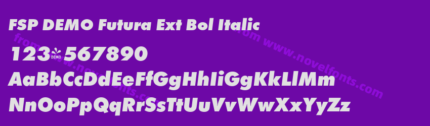 FSP DEMO Futura Ext Bol ItalicPreview