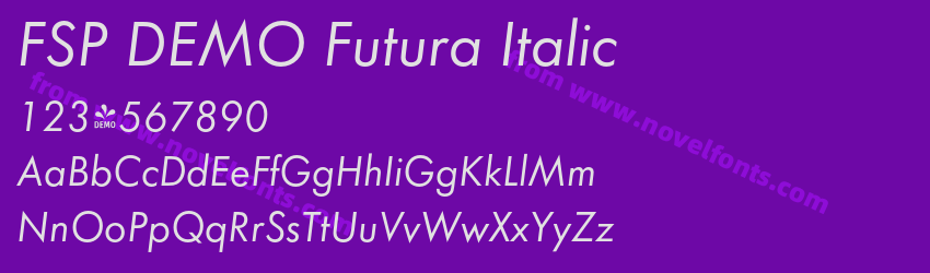 FSP DEMO Futura ItalicPreview