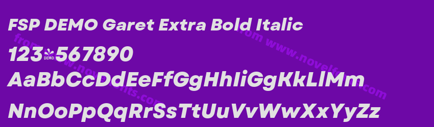 FSP DEMO Garet Extra Bold ItalicPreview FSP DEMO Garet Extra Bold ItalicPreview