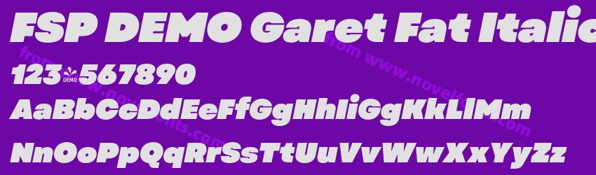 FSP DEMO Garet Fat ItalicPreview FSP DEMO Garet Fat ItalicPreview