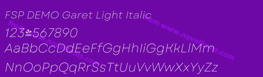 FSP DEMO Garet Light ItalicPreview FSP DEMO Garet Light ItalicPreview