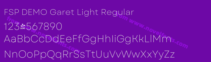 FSP DEMO Garet Light RegularPreview FSP DEMO Garet Light RegularPreview