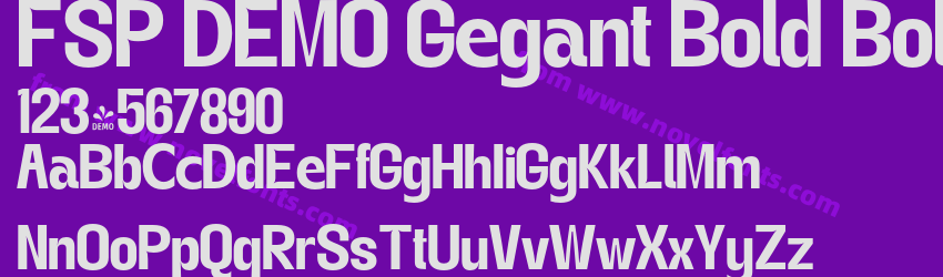 FSP DEMO Gegant Bold BoldPreview FSP DEMO Gegant Bold BoldPreview