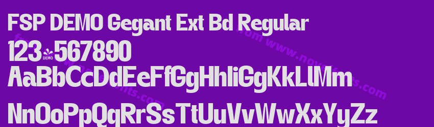 FSP DEMO Gegant Ext Bd RegularPreview FSP DEMO Gegant Ext Bd RegularPreview