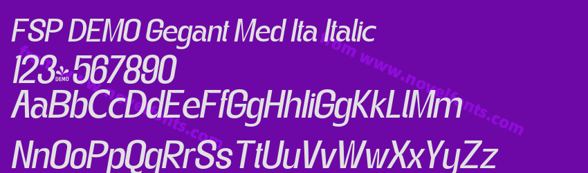 FSP DEMO Gegant Med Ita ItalicPreview FSP DEMO Gegant Med Ita ItalicPreview