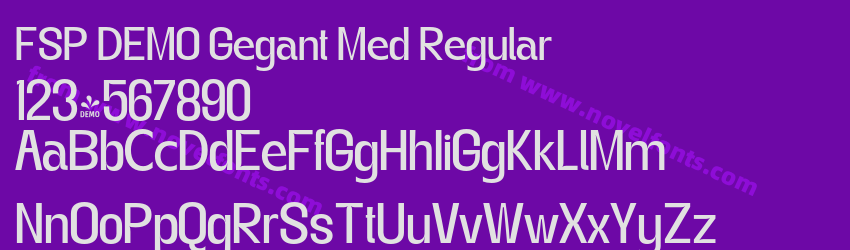 FSP DEMO Gegant Med RegularPreview FSP DEMO Gegant Med RegularPreview