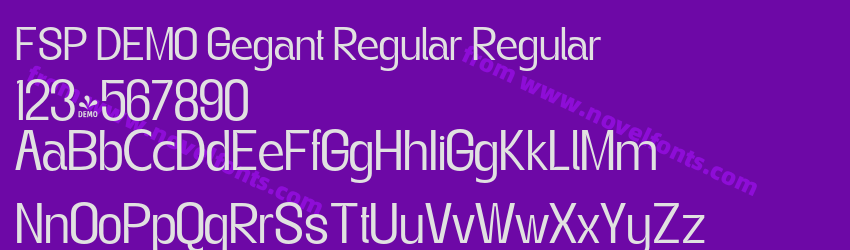 FSP DEMO Gegant Regular RegularPreview FSP DEMO Gegant Regular RegularPreview