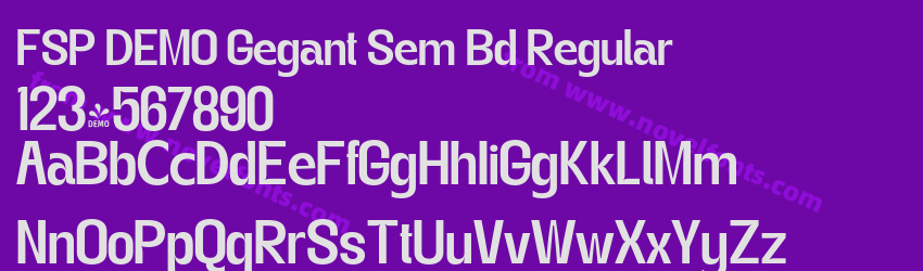 FSP DEMO Gegant Sem Bd RegularPreview FSP DEMO Gegant Sem Bd RegularPreview