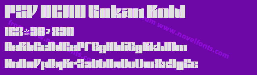 FSP DEMO Gokan BoldPreview FSP DEMO Gokan BoldPreview