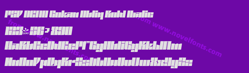 FSP DEMO Gokan Obliq Bold ItalicPreview FSP DEMO Gokan Obliq Bold ItalicPreview