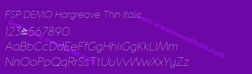 FSP DEMO Hargreave Thin ItalicPreview FSP DEMO Hargreave Thin ItalicPreview