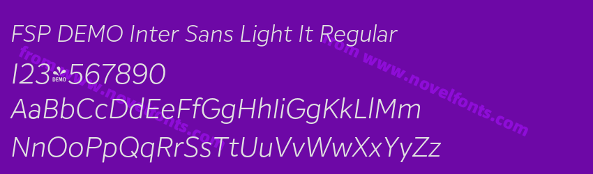 FSP DEMO Inter Sans Light It RegularPreview FSP DEMO Inter Sans Light It RegularPreview