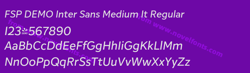 FSP DEMO Inter Sans Medium It RegularPreview FSP DEMO Inter Sans Medium It RegularPreview