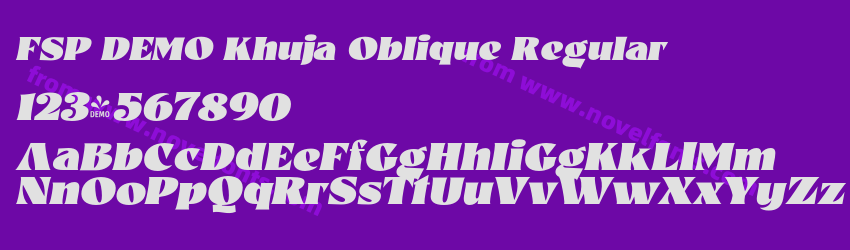 FSP DEMO Khuja Oblique RegularPreview FSP DEMO Khuja Oblique RegularPreview