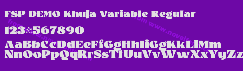 FSP DEMO Khuja Variable RegularPreview