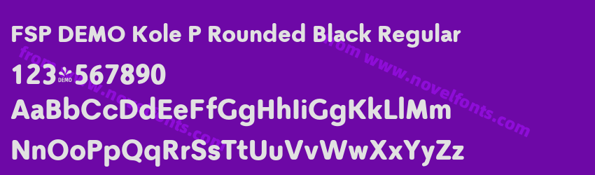 FSP DEMO Kole P Rounded Black RegularPreview