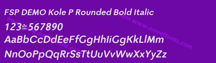 FSP DEMO Kole P Rounded Bold ItalicPreview FSP DEMO Kole P Rounded Bold ItalicPreview