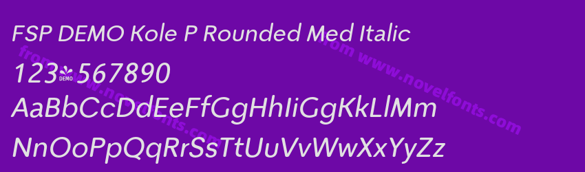 FSP DEMO Kole P Rounded Med ItalicPreview FSP DEMO Kole P Rounded Med ItalicPreview