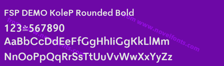 FSP DEMO KoleP Rounded BoldPreview