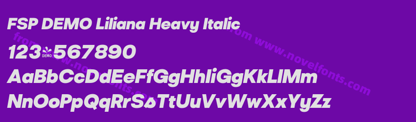 FSP DEMO Liliana Heavy ItalicPreview FSP DEMO Liliana Heavy ItalicPreview