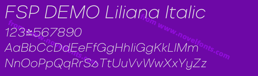 FSP DEMO Liliana ItalicPreview FSP DEMO Liliana ItalicPreview